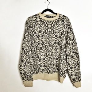 Lands' End Shetland 100% Wool Sweater